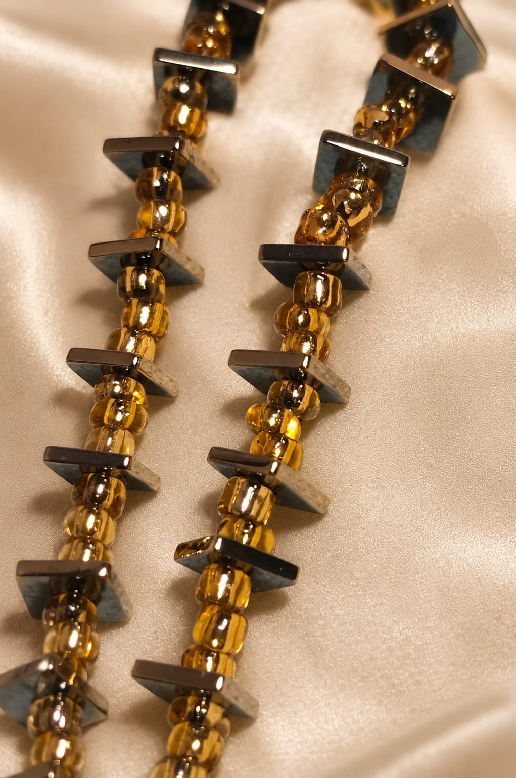 Midnight Luxe Hematite Necklace Set - Image 2