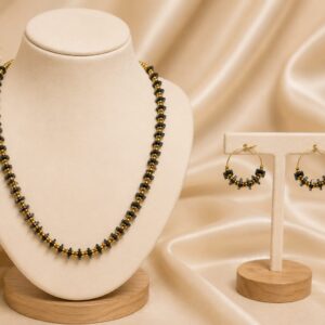 Midnight Luxe Hematite Necklace Set